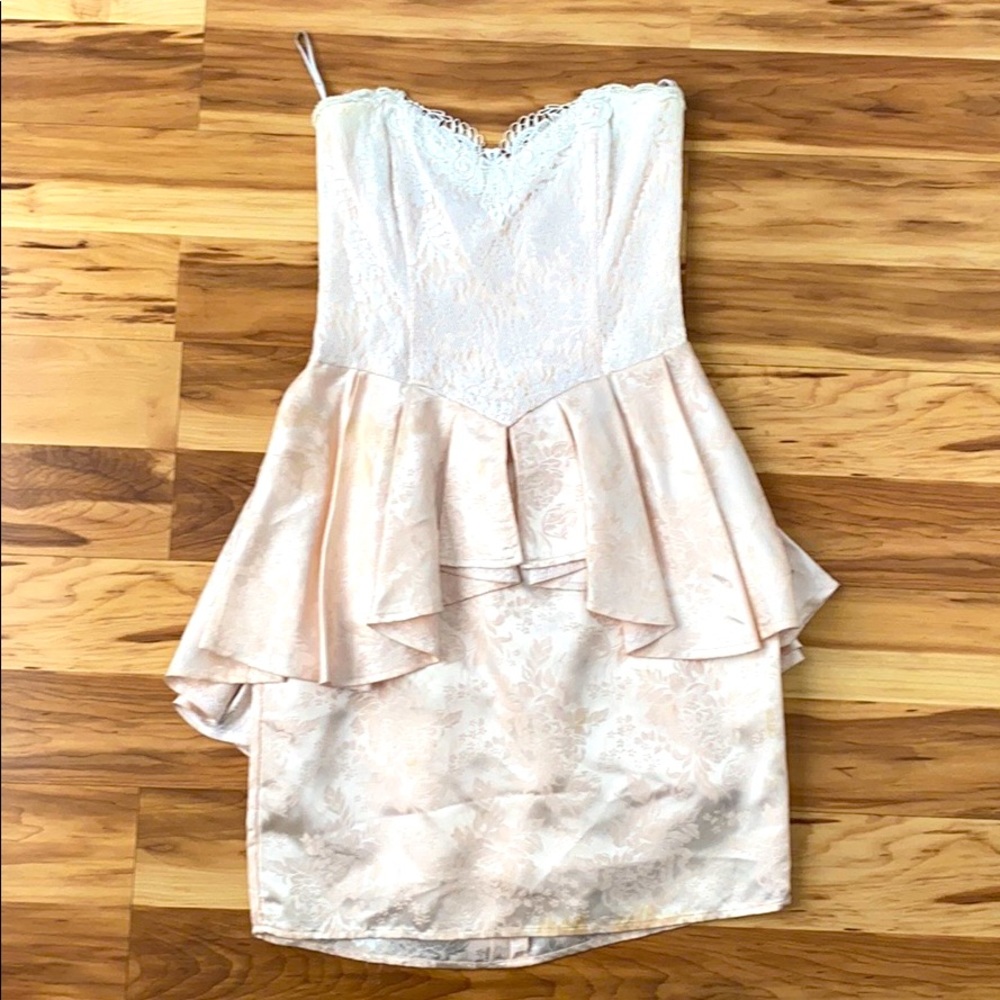 Vintage Strapless Dress petite size 6